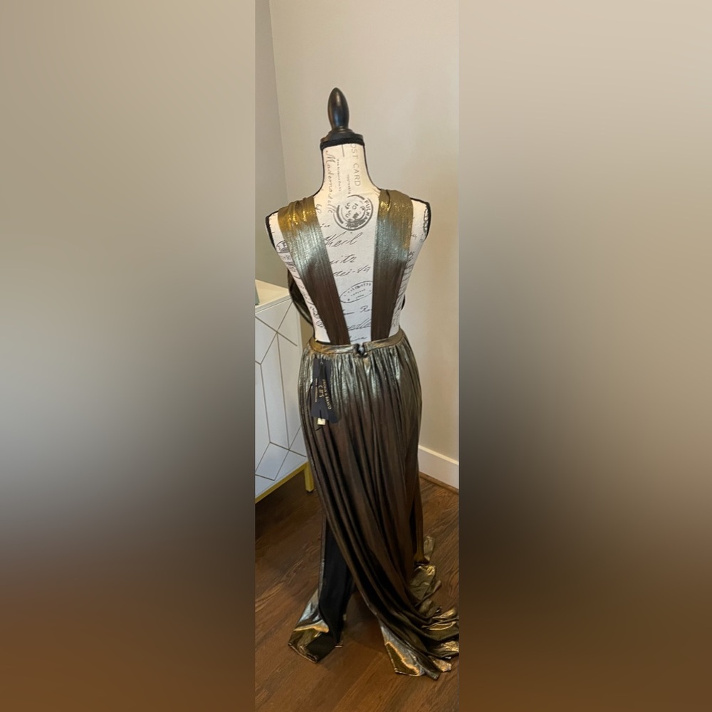 New with tags -BRONX AND BANCO Gold Goddess Gown, size 8 - Picture 3 of 15